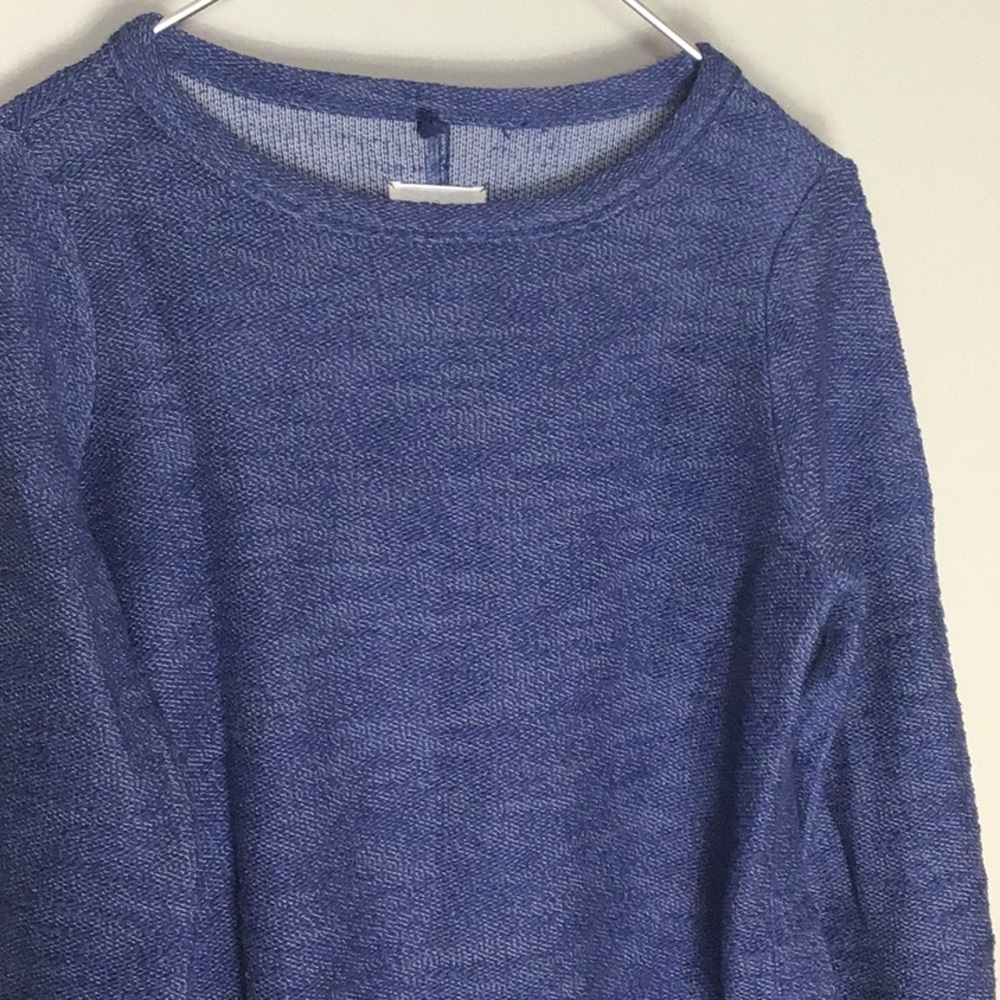 Lou & Grey > Blue High Slit Sweatshirt Small - Picture 3 of 8